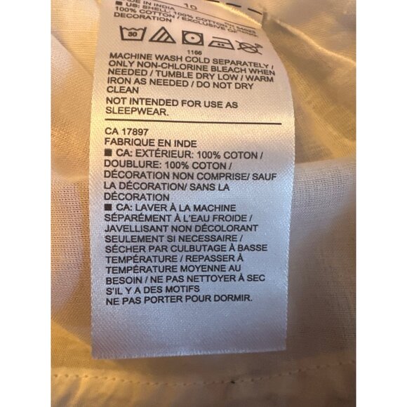 Janie & Jack Girls Blue & White Checkered Dress  Red Floral Detail Size 10 - Picture 6 of 6